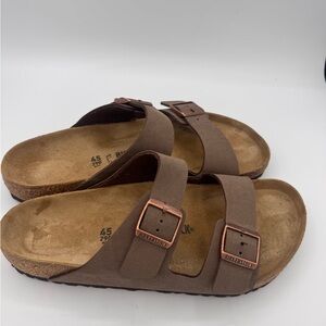 Birkenstock Arizona Suede Sandals Mens 12 Brown